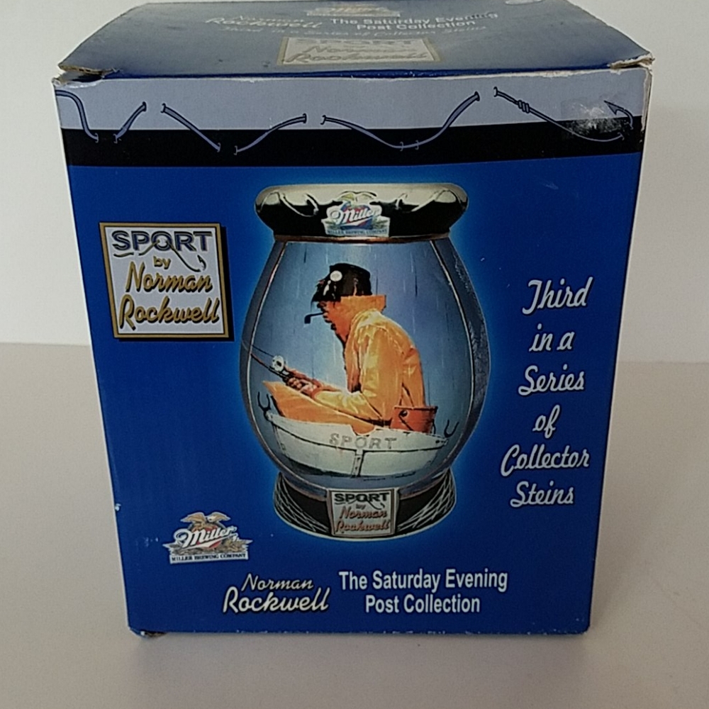 Norman Rockwell Stein SPORT Saturday Post